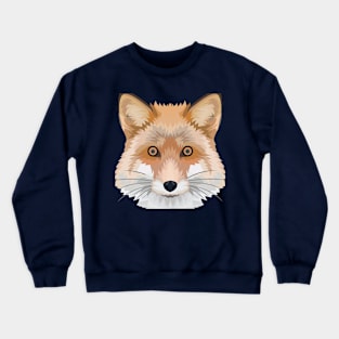 Fox Vector Design Crewneck Sweatshirt